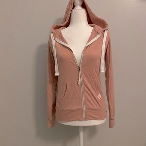 Dusty Pink Full Zip Hoodie